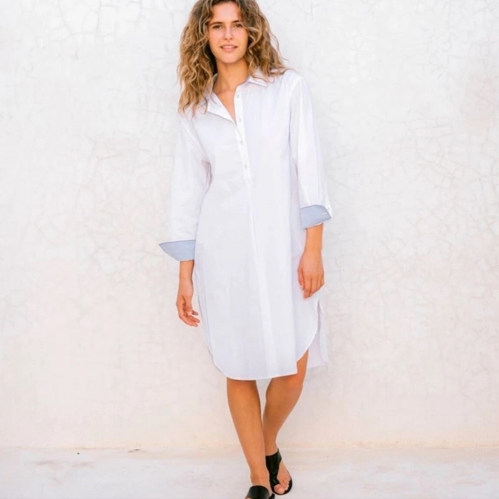 MerSea x Anthropologie Essential Nautical Shirt Dress S/M